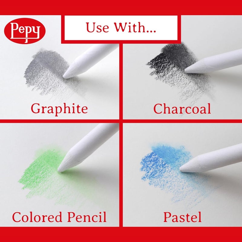 Pepy 6 PCS Blending Stumps for Drawing, Shading, Blending, Charcoal, Graphite, Colored Pencil, Pastel, Oil Pastel; Art Blenders for Paper Sketch Drawing - Image 1